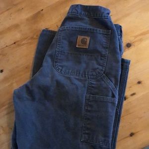 Carhartt Blue Canvas Work Pant 31x32